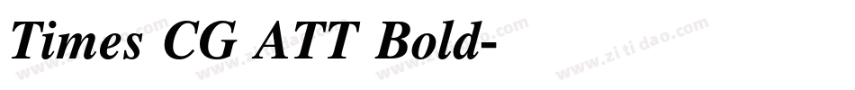 Times CG ATT Bold字体转换